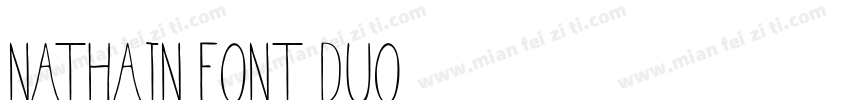 Nathain Font Duo字体转换